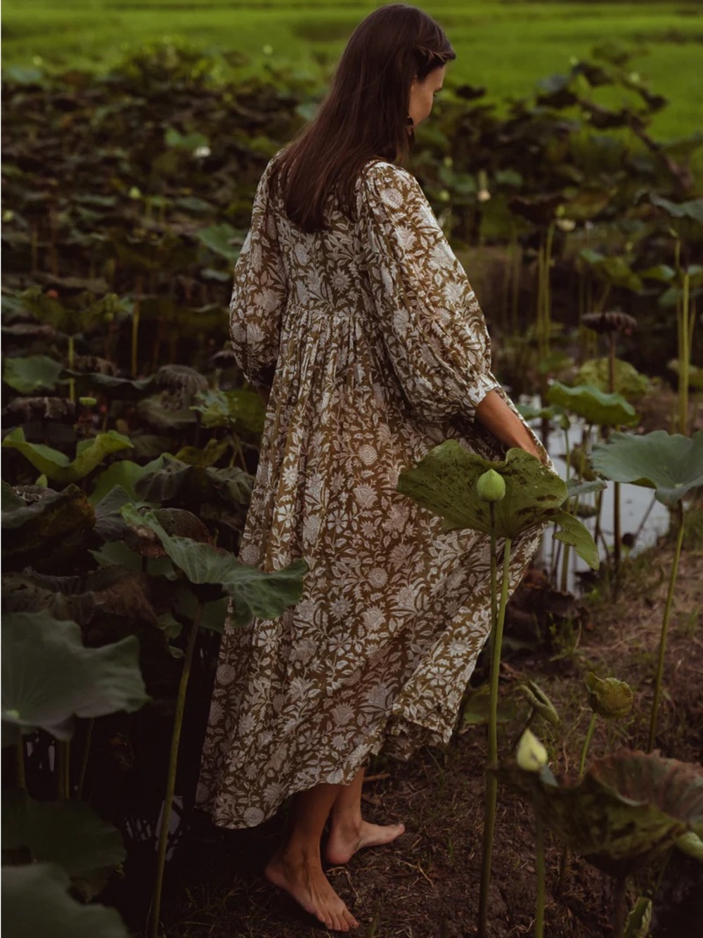 Daughters of India Kyra Dress in Brown XL - Picture 6 of 8